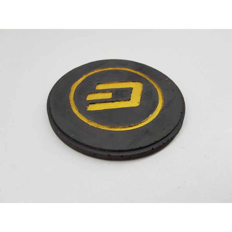 Dash Concrete Dash Coasters Handmade Coasters Dash 
Coasters cryptocurrency