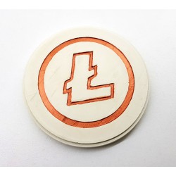 Litecoin Concrete Litecoin Coasters Handmade Coasters Litecoin Coasters cryptocurrency