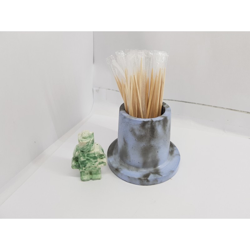 Toothpicks holder Toothpicks stand Match Stand Train Match Stand Toothpick holder Concrete Toothpick Holder