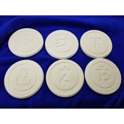 Ethereum Concrete Ethereum Coasters Handmade Coasters Ethereum Coasters cryptocurrency