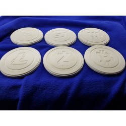 Primecoin Concrete Primecoin Coasters Handmade Coasters Primecoin Coasters cryptocurrency