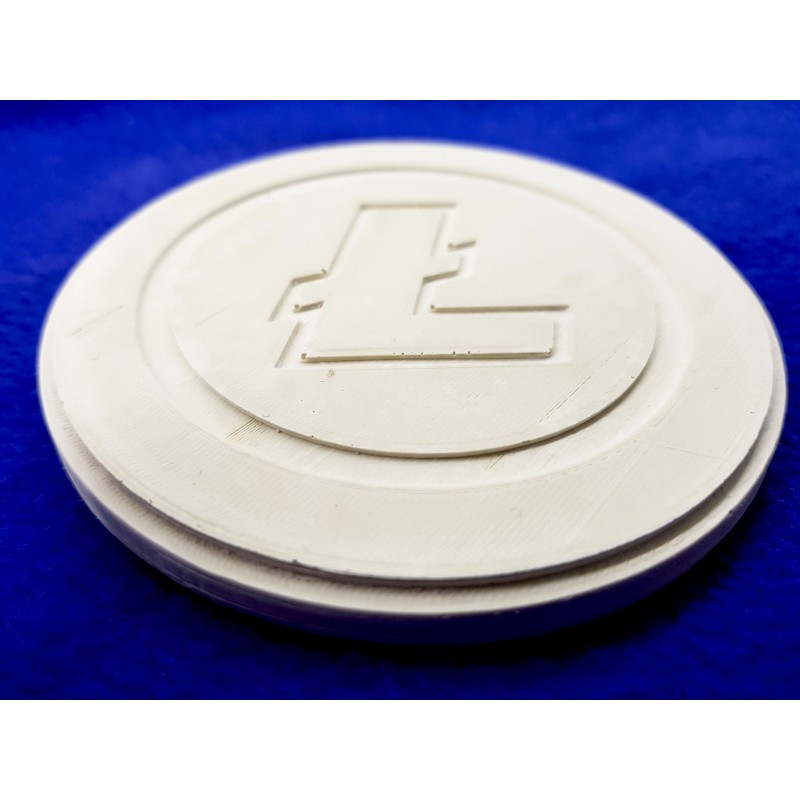 Litecoin Concrete Litecoin Coasters Handmade Coasters Litecoin Coasters cryptocurrency