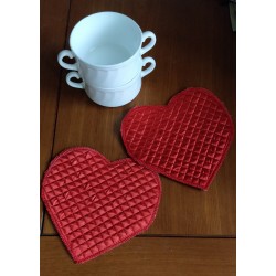 Napkins Decorative napkins Napkins for the kitchen table Quilted napkins Napkins under dishes Napkins heart