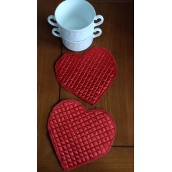 Napkins Decorative napkins Napkins for the kitchen table Quilted napkins Napkins under dishes Napkins heart