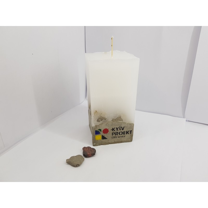 Candles Decorative candles Concrete candles Handmade candles Exclusive candles Candles with logo