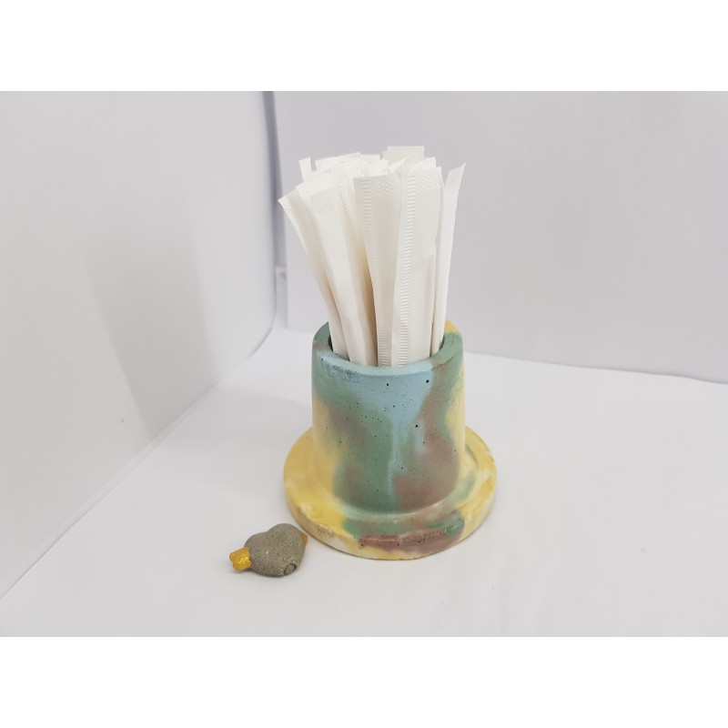Concrete toothpick or match holder Rustic style Eco stand Bar organizer Kitchen appliance