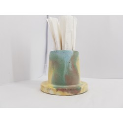 Concrete toothpick or match holder Rustic style Eco stand Bar organizer Kitchen appliance