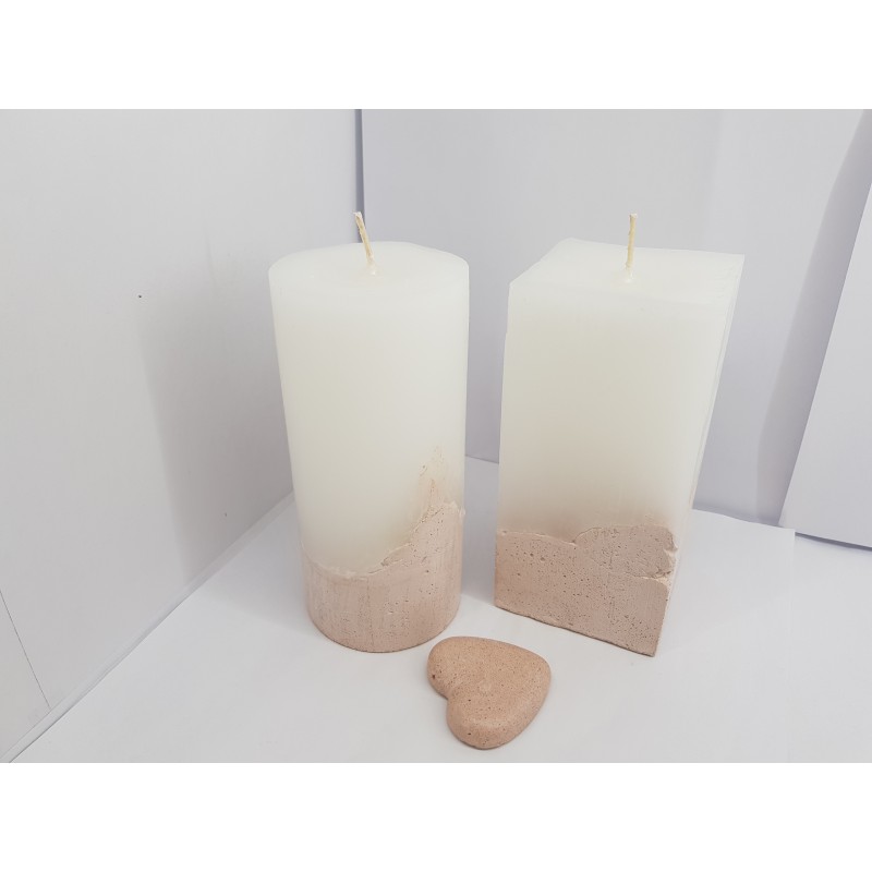 Set of candles Set of decorative candles Set of concrete candles Set of handmade candles Set of exclusive candles