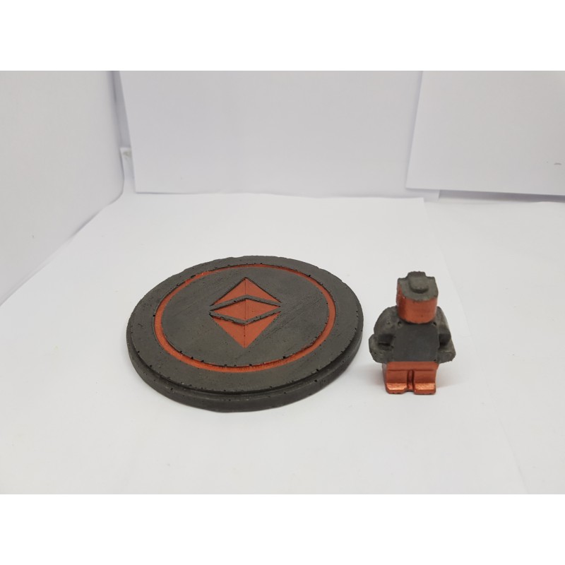 Ethereum Concrete Ethereum Coasters - Ethereum Concrete coasters Ethereum