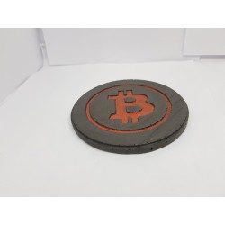 Bitcoin Concrete Bitcoin Coasters - Bitcoin Cryptocurrency coasters Concrete coasters Bitcoin