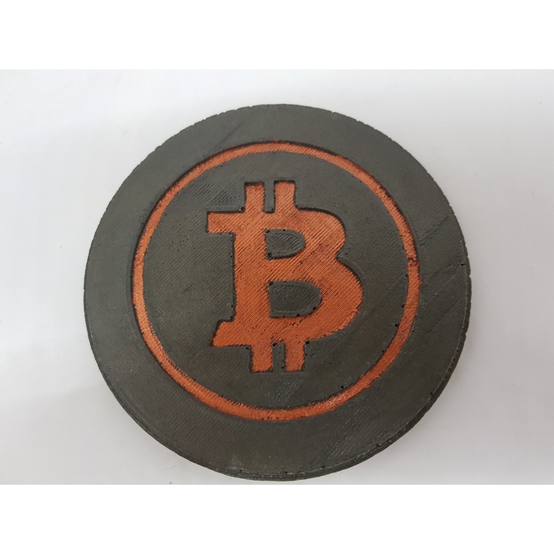 Bitcoin Concrete Bitcoin Coasters - Bitcoin Cryptocurrency coasters Concrete coasters Bitcoin