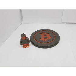 Bitcoin Concrete Bitcoin Coasters - Bitcoin Cryptocurrency coasters Concrete coasters Bitcoin