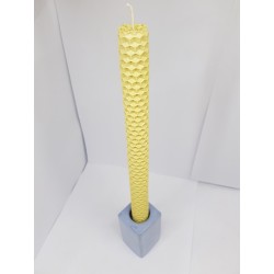 Set of candles Set of beeswax candles Set of candles with candlesticks Set of candles and candlesticks handmade