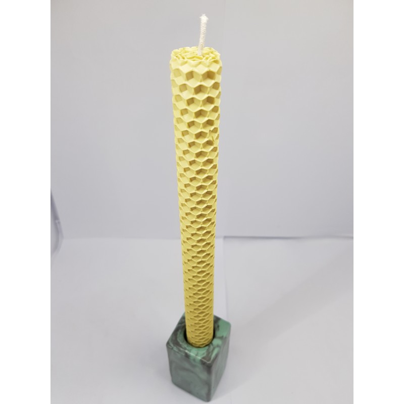 Set of candles Set of beeswax candles Set of candles with candlesticks Set of candles and candlesticks handmade