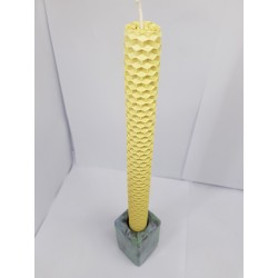 Set of candles Set of beeswax candles Set of candles with candlesticks Set of candles and candlesticks handmade