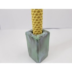 Set of candles Set of beeswax candles Set of candles with candlesticks Set of candles and candlesticks handmade