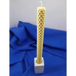 Set of candles Set of beeswax candles Set of candles with candlesticks Set of candles and candlesticks handmade