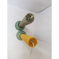 Set of candles Set of beeswax candles Set of candles with candlesticks Set of candles and candlesticks handmade