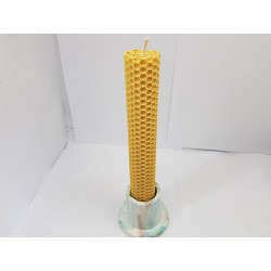 Set of candles Set of beeswax candles Set of candles with candlesticks Set of candles and candlesticks handmade