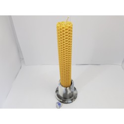 Set of candles Set of beeswax candles Set of candles with candlesticks Set of candles and candlesticks handmade