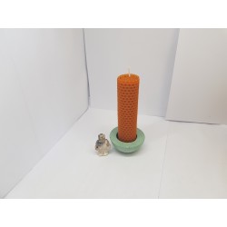 Set of candles Set of beeswax candles Set of candles with candlesticks Set of candles and candlesticks handmade