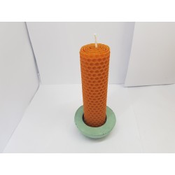 Set of candles Set of beeswax candles Set of candles with candlesticks Set of candles and candlesticks handmade