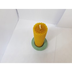 Set of candles Set of beeswax candles Set of candles with candlesticks Set of candles and candlesticks handmade