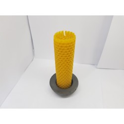 Set of candles Set of beeswax candles Set of candles with candlesticks Set of candles and candlesticks handmade