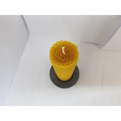 Set of candles Set of beeswax candles Set of candles with candlesticks Set of candles and candlesticks handmade