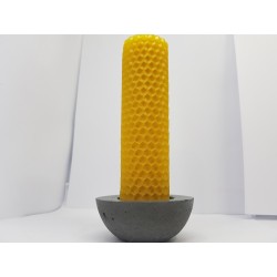 Set of candles Set of beeswax candles Set of candles with candlesticks Set of candles and candlesticks handmade