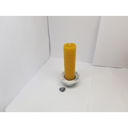 Set of candles Set of beeswax candles Set of candles with candlesticks Set of candles and candlesticks handmade