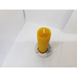 Set of candles Set of beeswax candles Set of candles with candlesticks Set of candles and candlesticks handmade