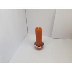 Set of candles Set of beeswax candles Set of candles with candlesticks Set of candles and candlesticks handmade