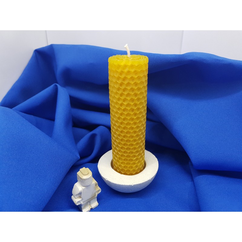 Set of candles Set of beeswax candles Set of candles with candlesticks Set of candles and candlesticks handmade