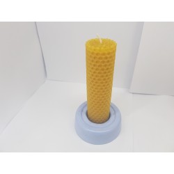 Set of candles Set of beeswax candles Set of candles with candlesticks Set of candles and candlesticks handmade