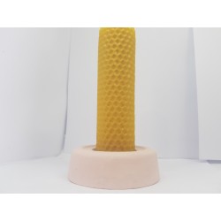 Set of candles Set of beeswax candles Set of candles with candlesticks Set of candles and candlesticks handmade