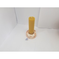 Set of candles Set of beeswax candles Set of candles with candlesticks Set of candles and candlesticks handmade