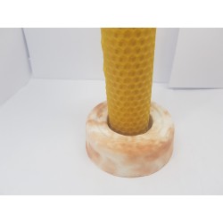 Set of candles Set of beeswax candles Set of candles with candlesticks Set of candles and candlesticks handmade