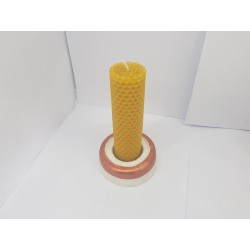 Set of candles Set of beeswax candles Set of candles with candlesticks Set of candles and candlesticks handmade