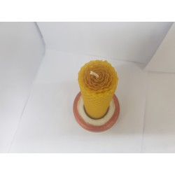 Set of candles Set of beeswax candles Set of candles with candlesticks Set of candles and candlesticks handmade