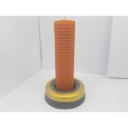 Set of candles Set of beeswax candles Set of candles with candlesticks Set of candles and candlesticks handmade