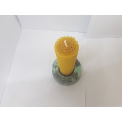 Set of candles Set of beeswax candles Set of candles with candlesticks Set of candles and candlesticks handmade