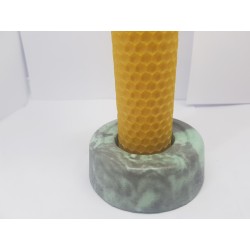 Set of candles Set of beeswax candles Set of candles with candlesticks Set of candles and candlesticks handmade