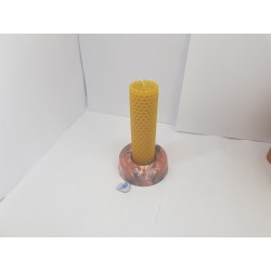 Set of candles Set of beeswax candles Set of candles with candlesticks Set of candles and candlesticks handmade