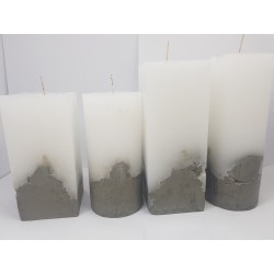 Candles Decorative candles Concrete candles Handmade candles Concrete base candles Loft candles Concrete Handmade