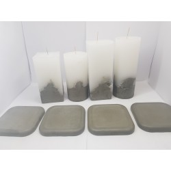 Candles Decorative candles Concrete candles Handmade candles Concrete base candles Loft candles Concrete Handmade