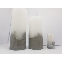 Candles Decorative candles Concrete candles Handmade candles Concrete base candles Loft candles Concrete Handmade