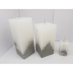 Candles Decorative candles Concrete candles Handmade candles Concrete base candles Loft candles Concrete Handmade