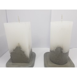 Set of candles Set of decorative candles Set of concrete candles Set of handmade candles Set of exclusive candles