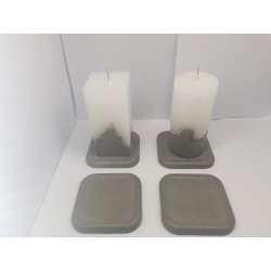 Set of candles Set of decorative candles Set of concrete candles Set of handmade candles Set of exclusive candles